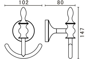 Крючок Art&Max Bohemia AM-E-4286B-Cr - 3