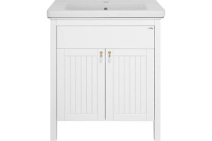 Тумба с раковиной Misty Адель 70 белая матовая