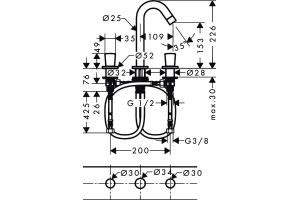 Смеситель Hansgrohe Logis 71133000 для раковины - 2