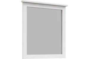 Зеркало STWORKI Хельсингборг 80 белое, квадратное, в стиле прованс, матовое - 3