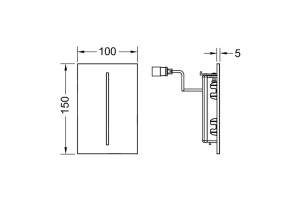 TECEfilo-Solid, 230 В, хром глянцевый - 2