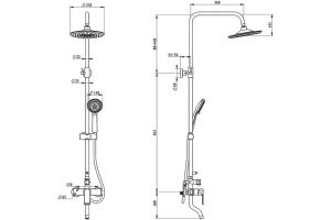 Душевая стойка Iddis Edifice EDISB3Fi06 - 3