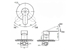 Смеситель для душа Cezares Laconico хром (LACONICO-DI-01) - 2