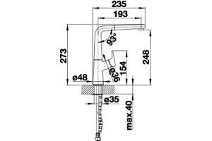 Смеситель для кухонной мойки Blanco Avona белый (521280) - 2
