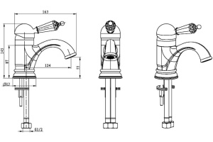 Смеситель Boheme Imperiale Presente 321 для раковины - 2