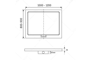 Душевой поддон Rgw  (03150282-01) - 3