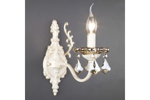 Бра Eurosvet Elisha 3281/1 белый с золотом/тонированный хрусталь Strotskis - 3