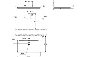 Рукомойник Grohe Cube Ceramic 3948300H - 3