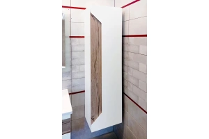 Шкаф-пенал Бриклаер Брайтон белый матовый/дуб кера (4627125415746) - 2