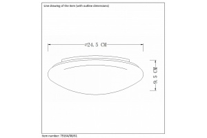 Потолочный светодиодный светильник Lucide Bianca-Led 79164/08/61 - 3