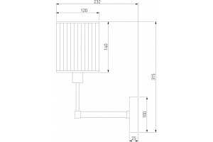 Бра Eurosvet Inari 60144/1 золото - 2