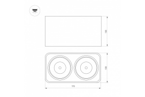 Потолочный светодиодный светильник Arlight SP-Cubus-S195x100-2x8W Warm3000 036058 - 3