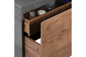 Тумба с раковиной Vincea Chiara Mesa 60 серо-коричневая - 2