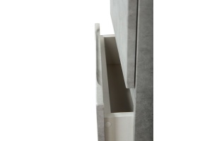 TECHNO Шкаф подвесной, фасады асимметричные, Бетон лофт натуральный 400x300x1600, AM-Techno-1600-AC-SO-LS935-R - 2