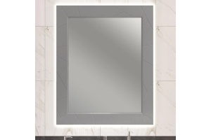 Зеркало с подсветкой Opadiris Луиджи 80 серый матовый