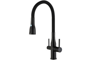 Смеситель для кухни Gappo черный матовый