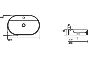 Раковина Kerasan Ciotola 65 черный матовый (028531*1) - 3