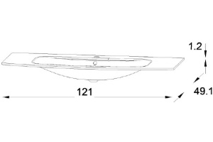 Раковина мебельная Jacob Delafon Nona 120 белый матовый - 2