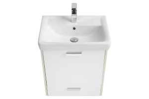 Тумба под раковину подвесная Aquaton Йорк 55 белый-светлое дерево