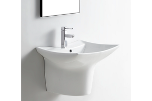 Раковина подвесная CeramaLux N 60 см белый (G-822)