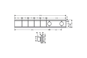 15382140 HG RainSelect термостатический смеситель для душа (внешняя часть) шлиф.бронза - 2