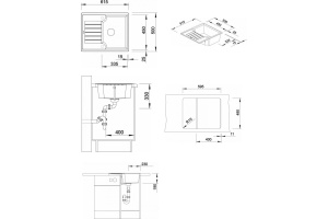 Мойка из гранита Blanco Zia коричневый (516927) - 3