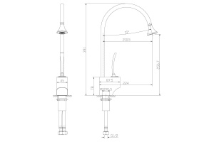 Смеситель для кухонной мойки Lemark Soul хром (LM6005C) - 2