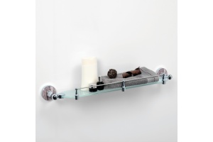 Regen K-6944 Полка стеклянная с бортиком - 2