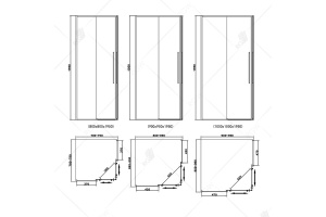 Душевой уголок Rgw  79x79 см (32323188-14) - 2