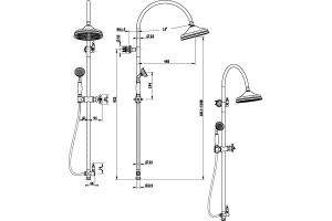 Душевая стойка Boheme Imperiale 402 - 2