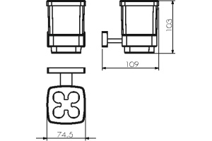 Стакан Langberger Alster 11929Z для зубных щеток - 2