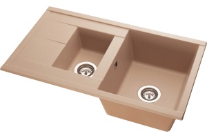 Мойка кухонная AQUATON Делия 87 латте - 3