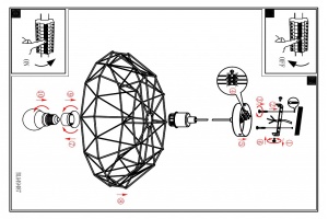 Подвесной светильник Eglo Carlton 2 49487 - 3