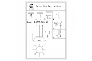 Подвесная люстра ST-Luce Ettore SL1235.303.08 - 3