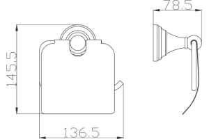 Держатель туалетной бумаги Rav Slezak Morava белый глянцевый - 2
