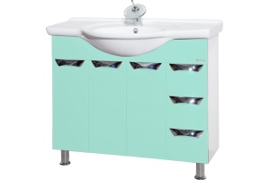 Мебель для ванной Bellezza Белла Люкс 105 салатовая - 2