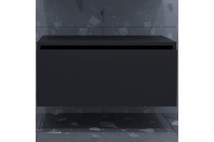 Тумба Armadi Art Flat Valessi Uno-S 80 подвесная черный глянец