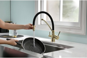 Смеситель Paulmark Siegen для кухонной мойки, золото Si213111-G - 3