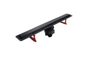 Душевой лоток Pestan Confluo Frameless Line 550 black glass