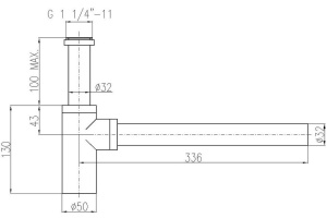 Сифон для раковины Rav Slezak MD0232 хром - 2