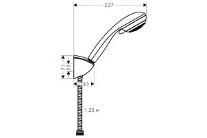 Душевой гарнитур Hansgrohe  (27558000) - 2