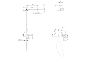 Душевая система ABBER Daheim золото матовый (AF8218G) - 3
