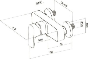 Смеситель AM.PM Like F8020016 для душа - 2