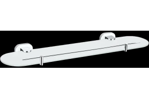 Полка стеклянная Rav Slezak Yukon 50 хром - белый