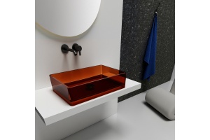 Раковина накладная ABBER Kristall 60 коричневый (AT2803Opal) - 2