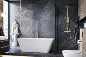 Душевая стойка Excellent Rain Pi золото - 2