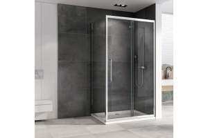 Душевой уголок ABBER Schwarzer Diamant 160х70 профиль хром (AG30160H-S70) - 2