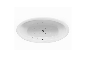 Ванна акриловая Excellent Lumina Relax 190х95 с гидромассажем белый - хром