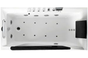 Акриловая ванна Gemy 181х92 белая левая с гидромассажем - 2
