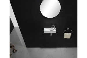 Раковина подвесная Ceramalux N 38 белый (9048FL) - 3